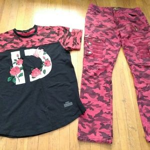 Damati men's red camo 36